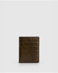 Evity - Dahlia Leather Croc Credit Card