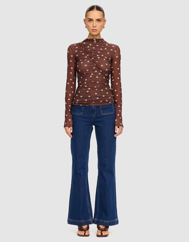 KIVARI - Edie Mesh Top