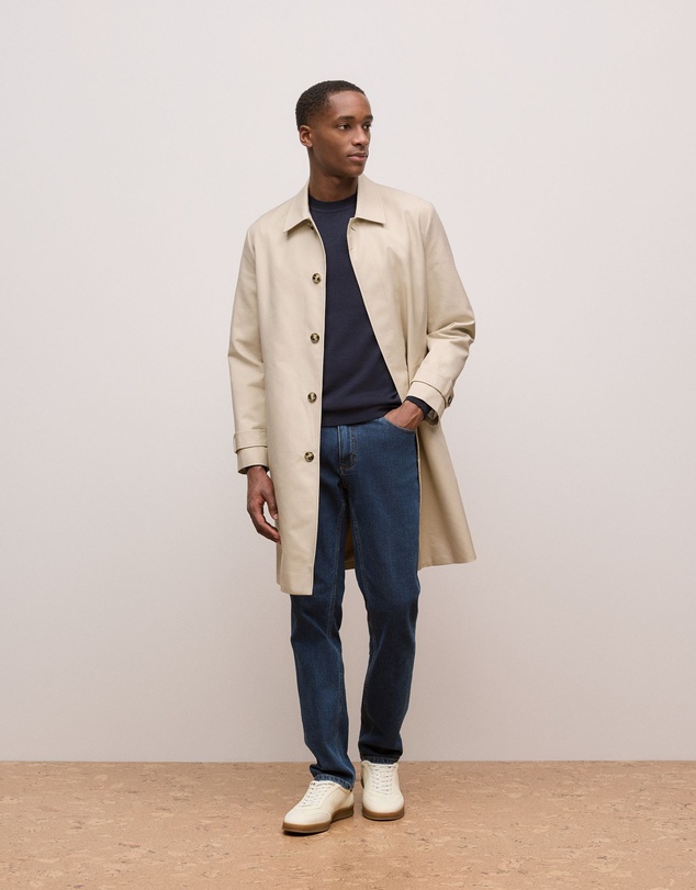 Trenery - Merino Classic Crew in Navy
