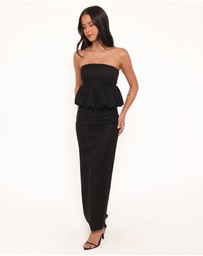 Petal & Pup - Ursa Fitted Column Skirt - Black