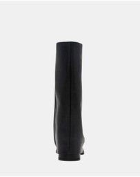 Steve Madden - Benton Black Leather Boots