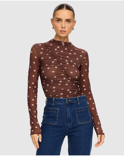 KIVARI - Edie Mesh Top