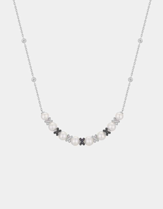 Ania Haie - Two-Tone Sparkling Braided Shell Pearl Necklace