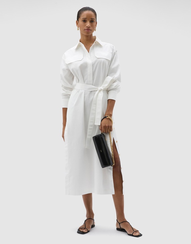Oroton - Button Detail Shirt Dress