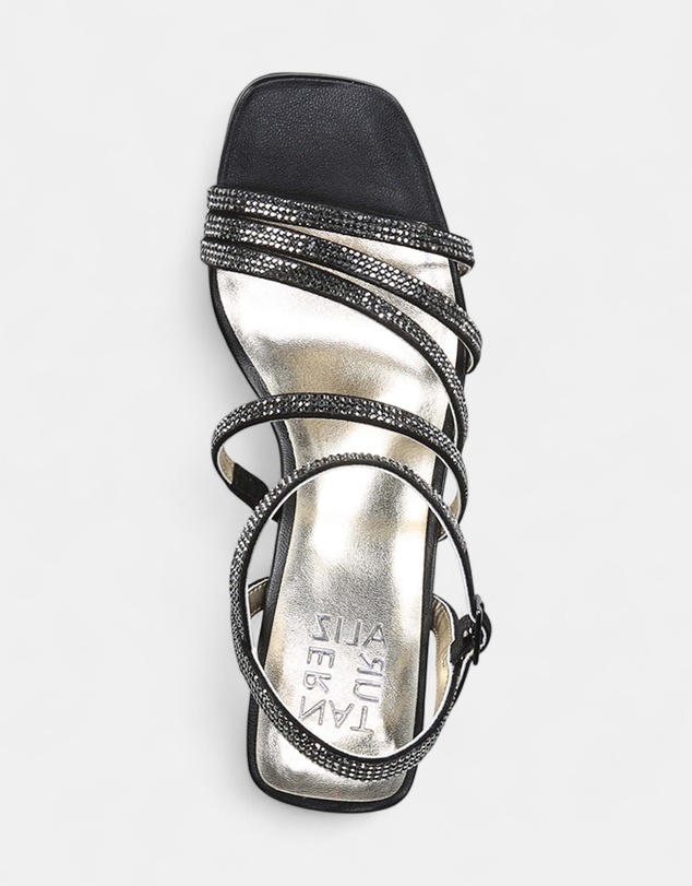 Naturalizer - Niko Dress Sandal - Black Sparkle