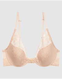 Natori - Cherry Blossom Convertible-to-Racerback Lace Plunge Bra