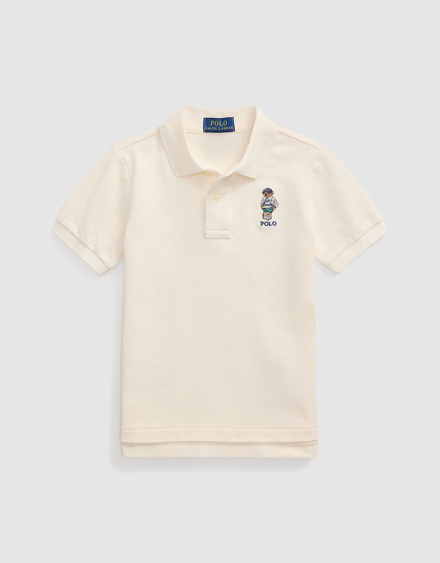 Polo Ralph Lauren - Polo Bear Cotton Mesh Polo Shirt - Kids