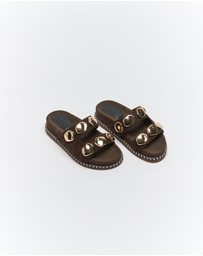 Goldie The Label - Shae Leather Slide