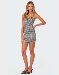 EDIKTED - Connie Gingham Mini Dress