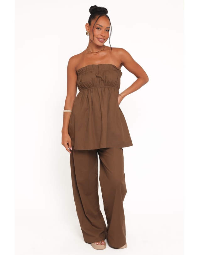 Petal & Pup - Ember Cotton Pants - Brown
