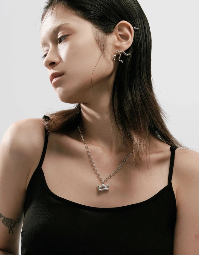 Graedance - Libra Peridot Pendant on Eclipse Necklace