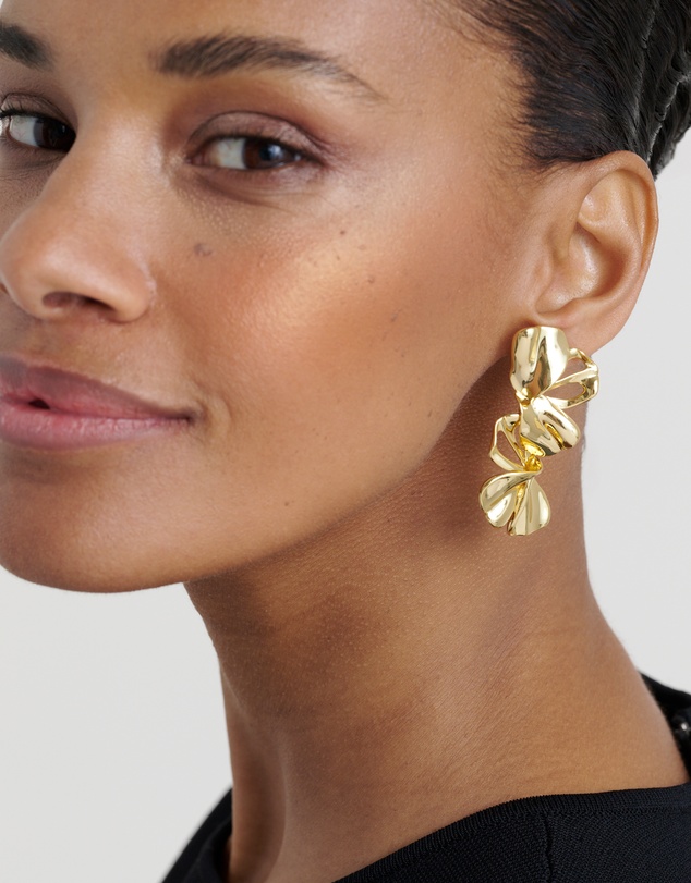 Ted Baker - LEIGHANNA: Abstract Leaf Drop Earrings