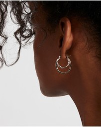 Najo - Sea of Change Silver Hoop Earrings
