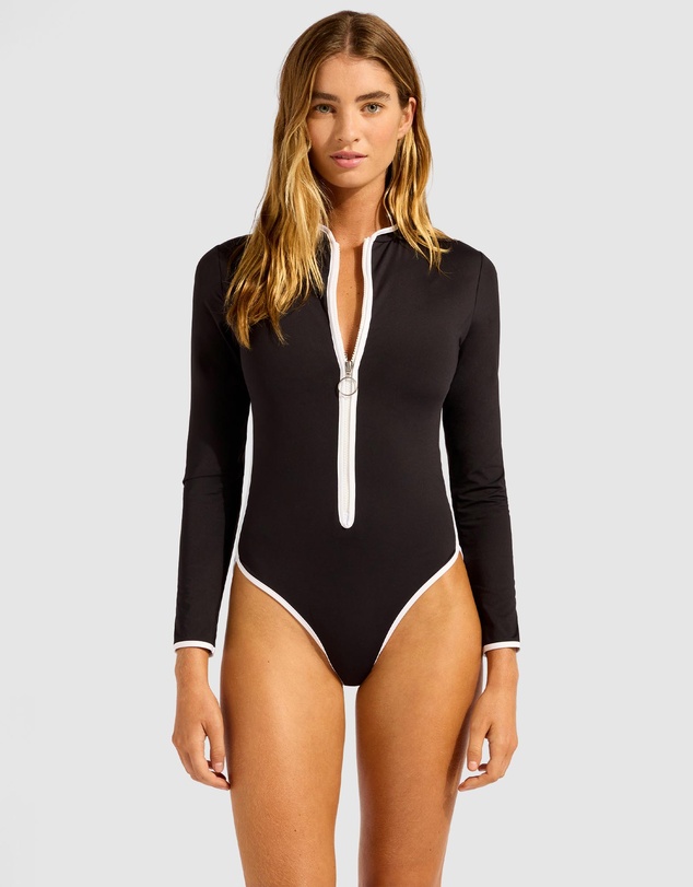 Seafolly - Longsleeve Zip Front One Piece