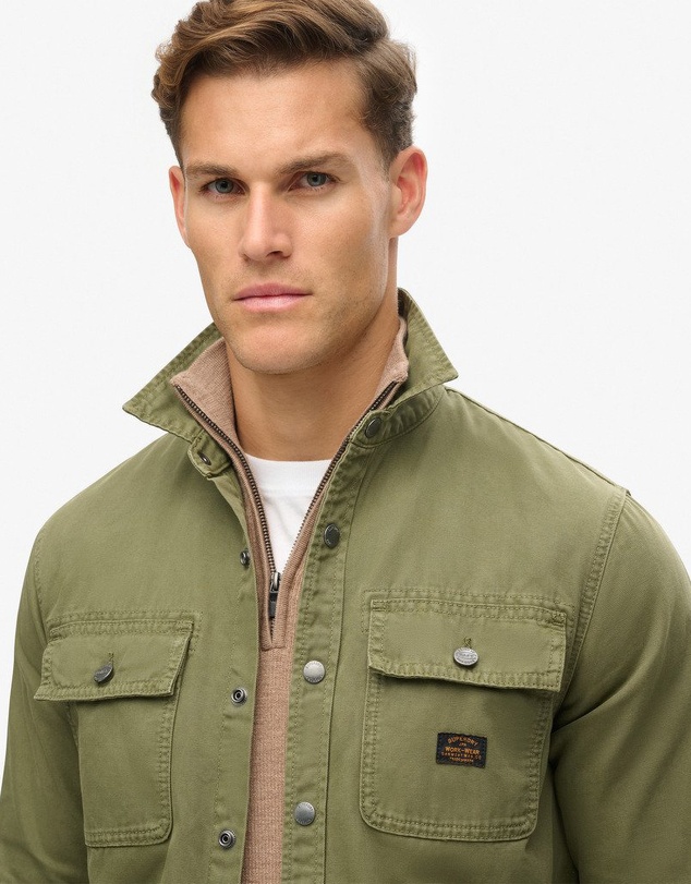 Superdry - Organic Cotton Canvas Workwear Overshirt
