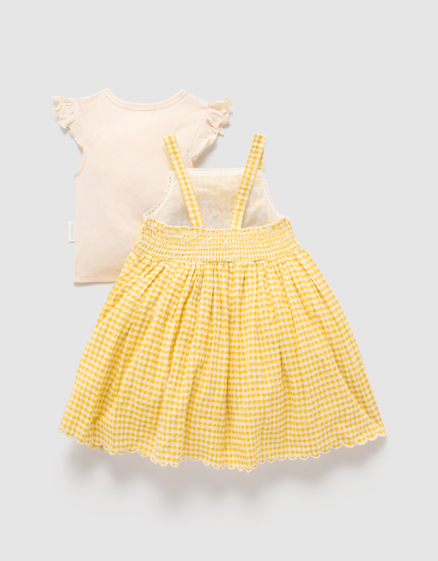 Purebaby - Gingham Sundress-Kids-Babies