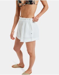 Roxy - Womens What A Vibe Elastic Waist Shorts