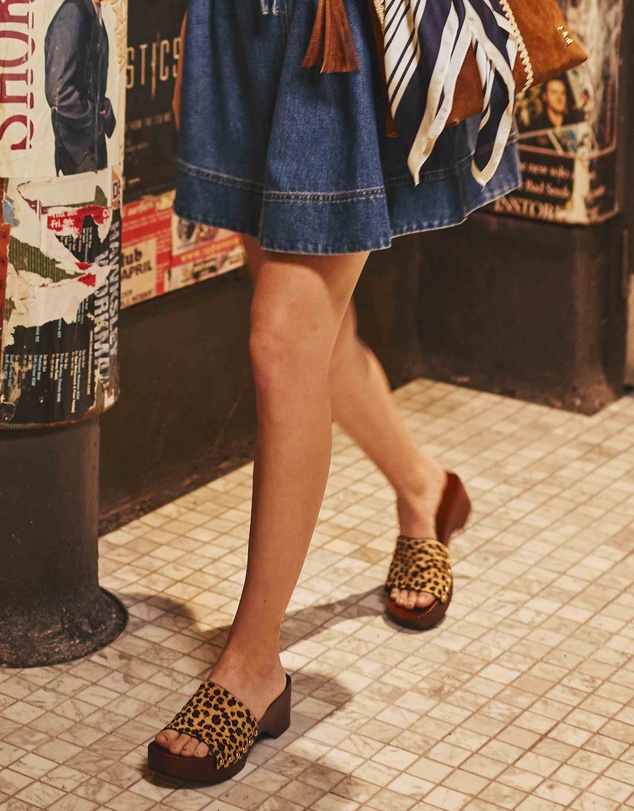 Belle & Bloom - I See Fire Animal Print Clog