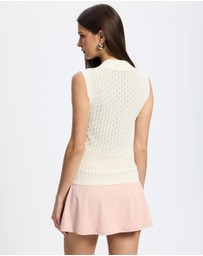 Walker Golf Things - Crochet Knit Polo - ICONIC Exclusive