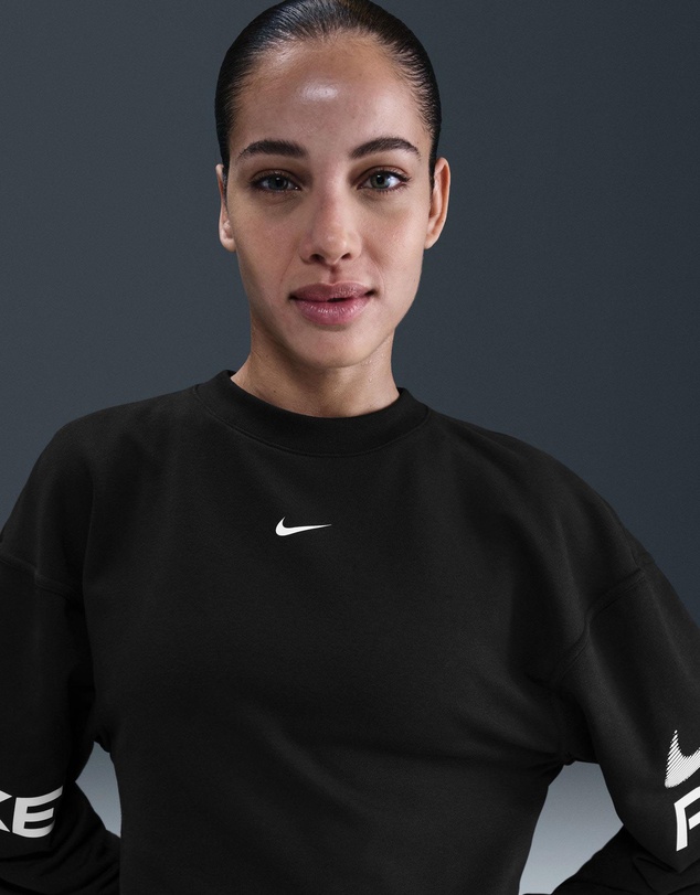 Nike - Pro Dri-FIT Loose Crew-Neck French Terry Sweatshirt