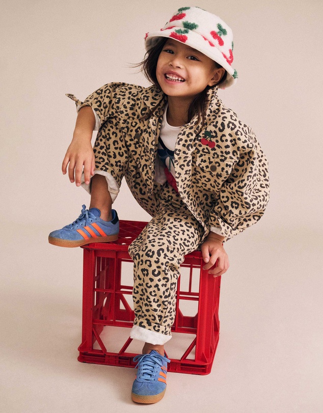 Huxbaby - Leopard Print Denim Jeans - Babies