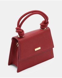 Morgan & Taylor - Naomi Top Handle Bag in Burgundy Red