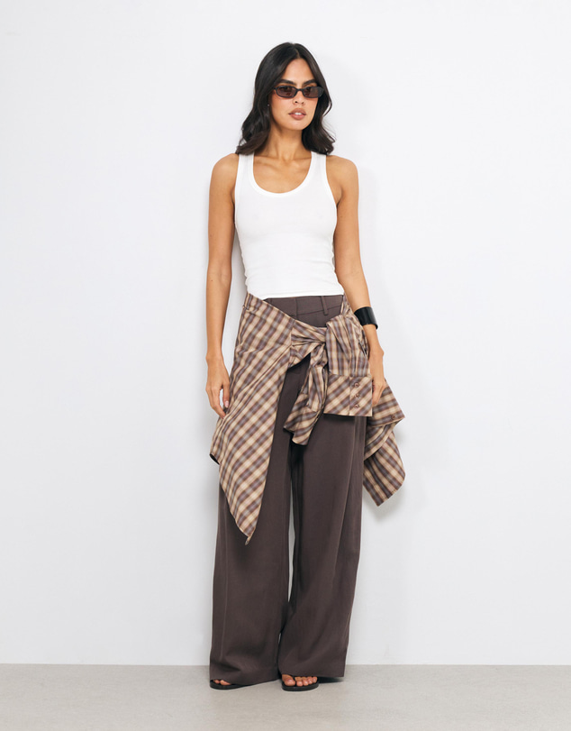 AERE - Eloise Tailored Summer Suiting Pants