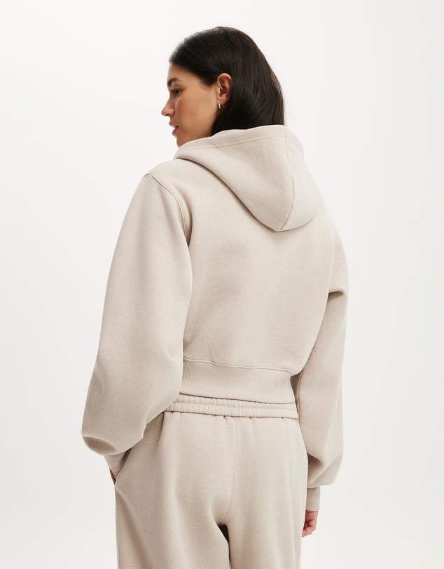 Cotton On Body Active - Plush Relaxed Zip Through Hoodie