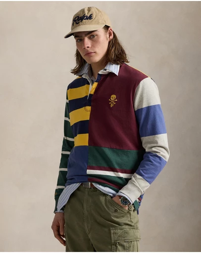 Polo Ralph Lauren - ICONIC EXCLUSIVE - Classic Fit Patchwork Jersey Rugby Shirt