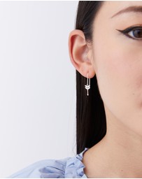 Karen Walker - Mini Feather Arrow Earrings