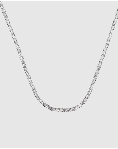 Georgini - Sydney Soirée 2mm Tennis Necklace 42cm Silver