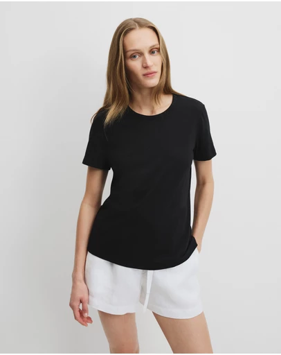Country Road - Australian Good Earth Cotton Slub Short Sleeve T-shirt