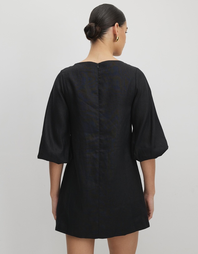 AERE - Eloise Linen Mini Shift Dress