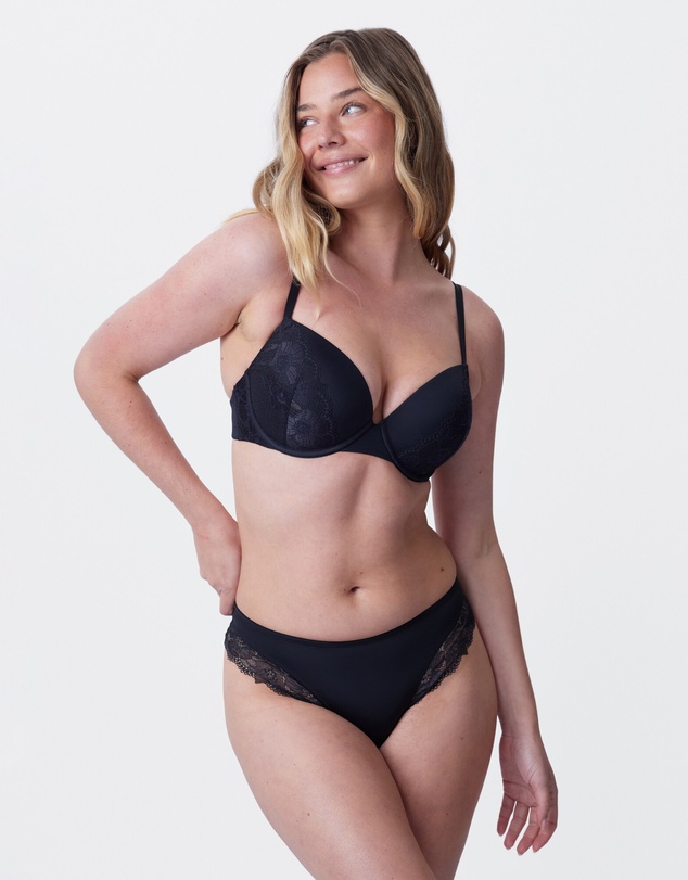 Bras N Things - Erin High Waist G String - Black