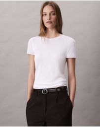 Calvin Klein - Fine Rib Slim T-Shirt