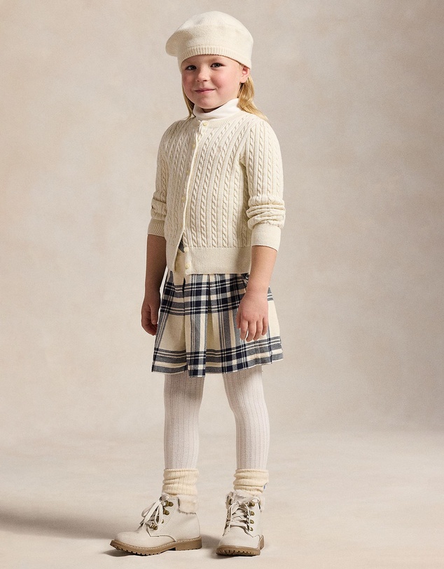 Polo Ralph Lauren - Metallic Mini-Cable Cardigan - ICONIC EXCLUSIVE - Kids