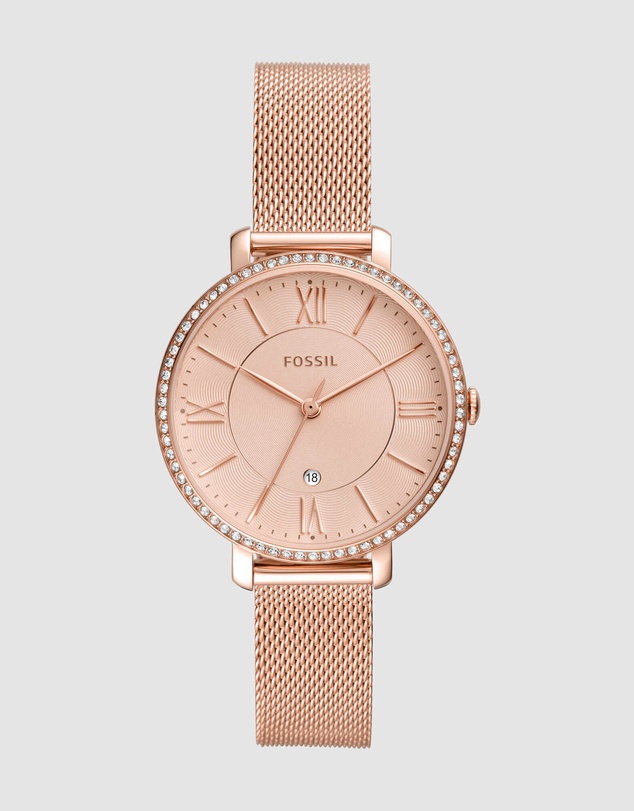 Fossil - Jacqueline Rose Gold Tone Analogue Watch