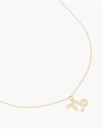 Lovisa - Waterproof Gold Plated Stainless Steel Cubic Zirconia Capricorn Zodiac Sign Necklace