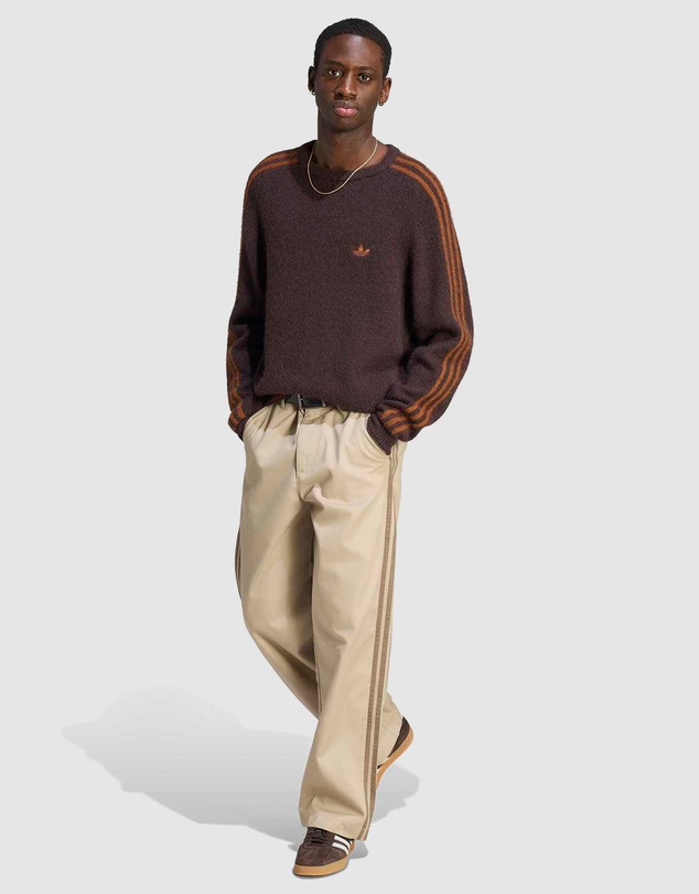 adidas Originals - 3 Stripes Fluffy Knit Crew