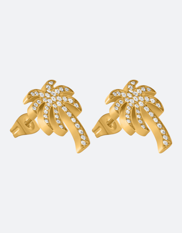 Palm Angels - Segno GP Studded Palm Earrings