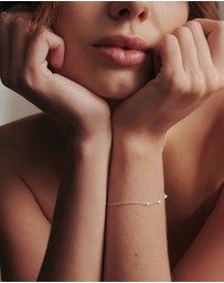 SAINT VALENTINE - Floating Stone Bracelet - Silver