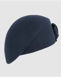 Max Alexander - Winter Navy Felt Beret Hat