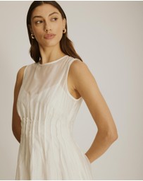 Atmos&Here - Kate Organza Pintuck Maxi Dress