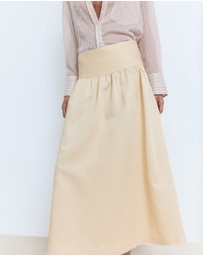 M.N.G - Midi Skirt With Frayed Ends
