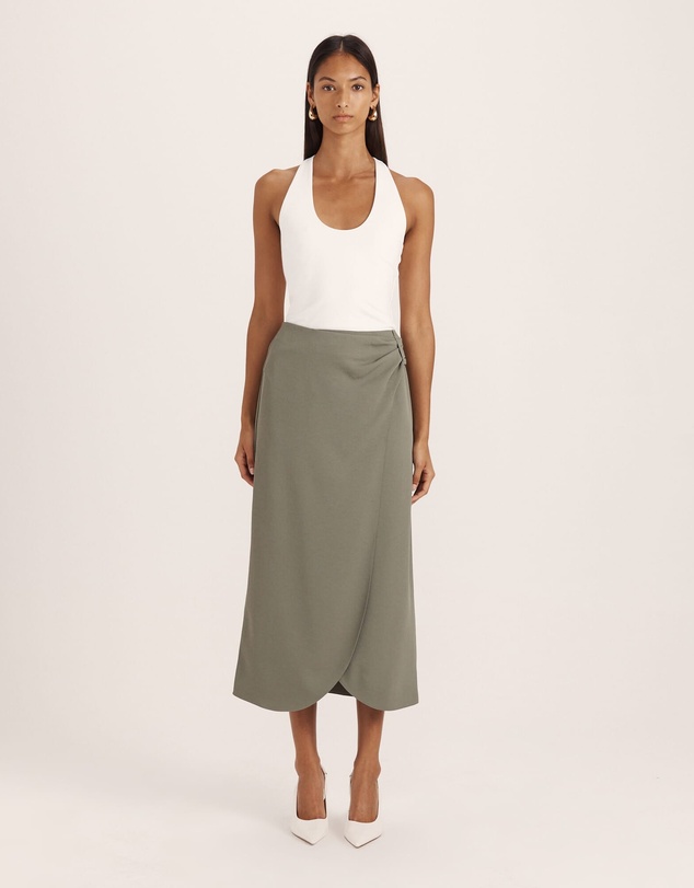 SABA - Dharma Drape Midi Skirt