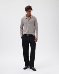 AERE - Organic Cotton Slub Rugby Polo
