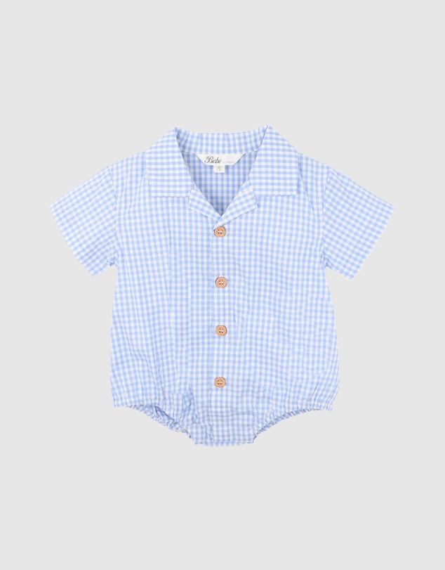 Bebe by Minihaha - Evan Check Shirt Bodysuit