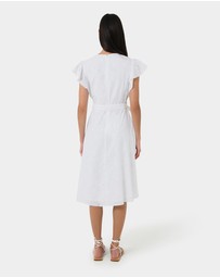 Forcast - Kavya Tie-Waist Cotton Dress