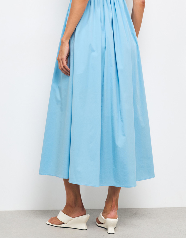 AERE - Tansy Shirred Bodice Midi Dress