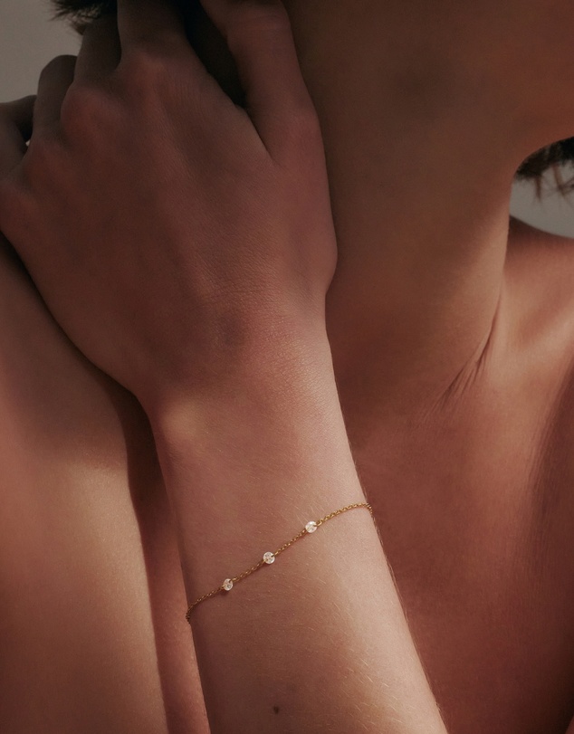 SAINT VALENTINE - Floating Stone Bracelet - Gold